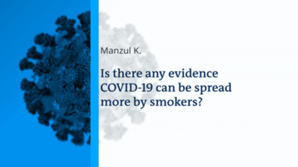 Ask Derrick Smoking and COVID19 DW 10/29/2021