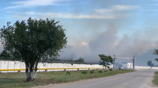 انفجار مستودع للذخيرة الروسية في شبه جزيرة القرم.