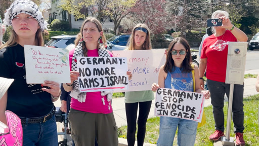 تظاهرات في الولايات المتحدة داعماً للقضية المرفوعة أمام محكمة العدل الدولية ضد ألمانيا