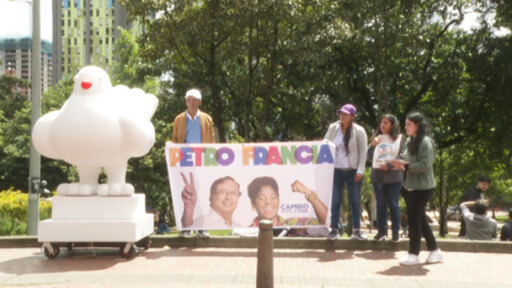 Vor der Präsidentschaftswahl in Kolumbien ist der linksgerichtete Gustavo Petro Favorit in den Umfragen.