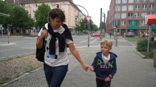 Wegen des Krieges in der Ukraine geht der kleine Klim nun in Deutschland in die erste Klasse.