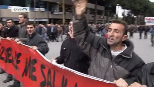 Three people are killed in anti government riots in Albania 22.01.