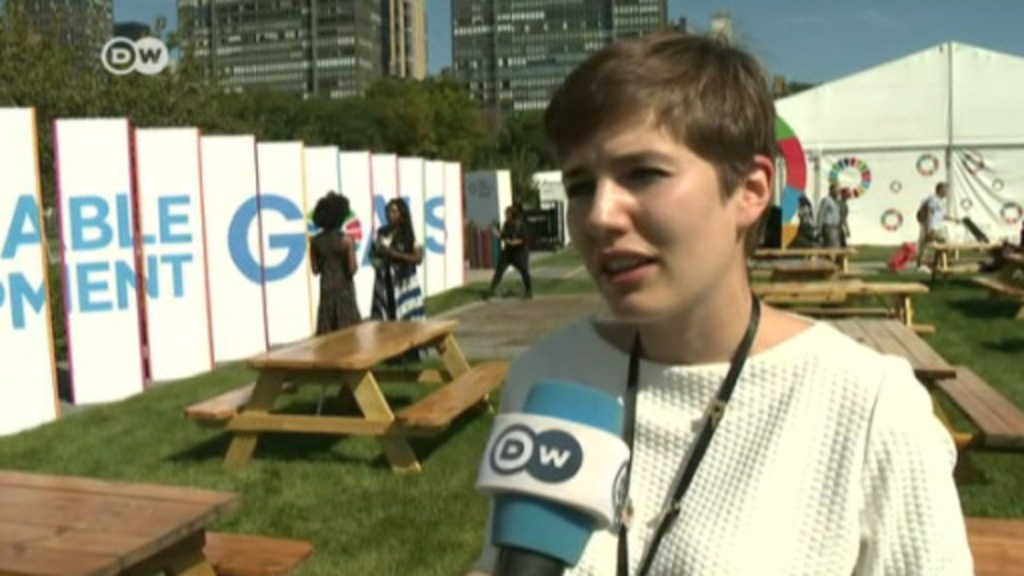 Climate ativist Johanna Schwarz interviewed by DW's Alexandra von
