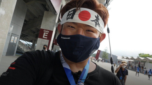 Meet Kazunori Takishima. For 15 years he has been to every Summer and Winter Games but can't be a spectator at home.