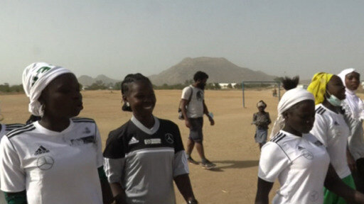 Girls who fled from Nigeria to Cameroon formed their own soccer team.