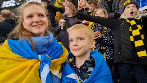 Borussia Dortmund hosted Dynamo Kyiv in a charity football match. Ukrainian refugee Victoriia was in the stadium.