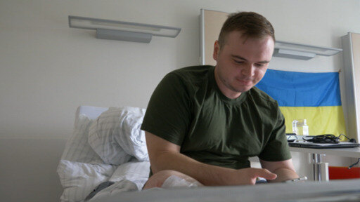 Wounded Ukrainian soldiers are being treated in German hospitals.