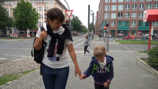 Many children whose families have fled Ukraine to Germany are now attending German schools.