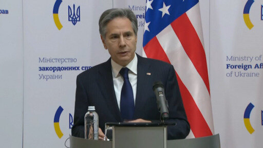 El ministro de Asuntos Exteriores estadounidense Antony Blinken llegó a Kiev.
