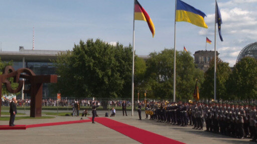 El Primer Ministro de Ucrania, Denis Shmyhal, de visita en Berlín pidió más armas a Alemania para repeler el ataque ruso