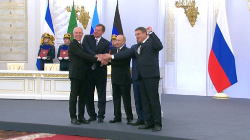 El presidente de Rusia, Vladímir Putin, proclamó este viernes la anexión de las 4 provincias ucranianas.