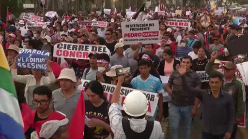 Nuevas protestas convocadas a pesar del estado de emergencia para Lima, Callao, Puno y Cusco, en Peru.