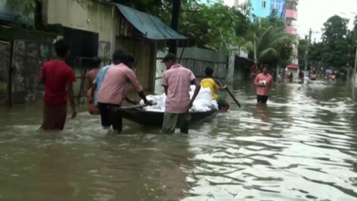 Monsoon rains have hit both Bangladesh and India, triggering flash floods and impacting millions.
