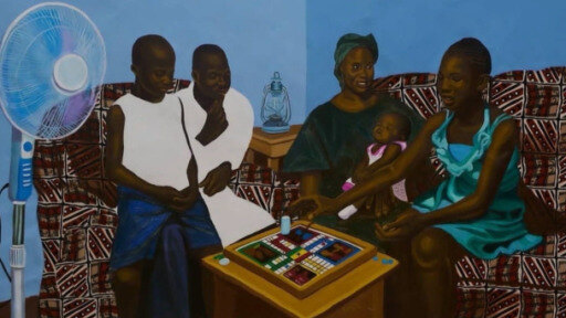 In his paintings, Cornelius Annor depicts the many ways the pandemic has affected families.