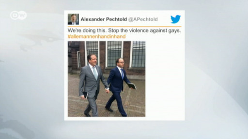 Dwnews Dutch Men Hold Hands In Solidarity With Attacked Gay Couple Dw 04062017 