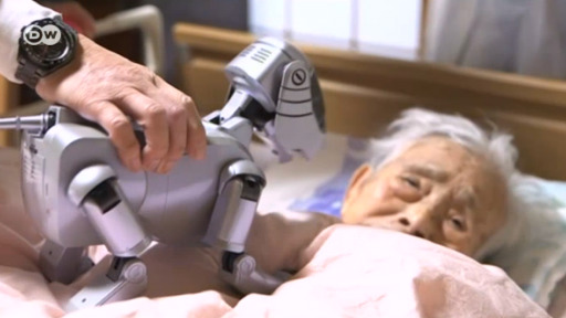 ventilation amplifikation at fortsætte Robots take care of elderly in Japan – DW – 03/28/2018