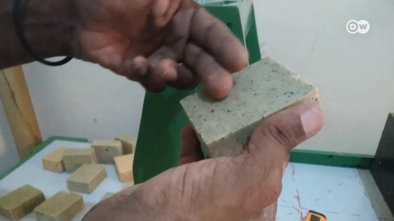 Carlos Silva wants to help protect the environment by producing soap free of perfumes and artificial preservatives.