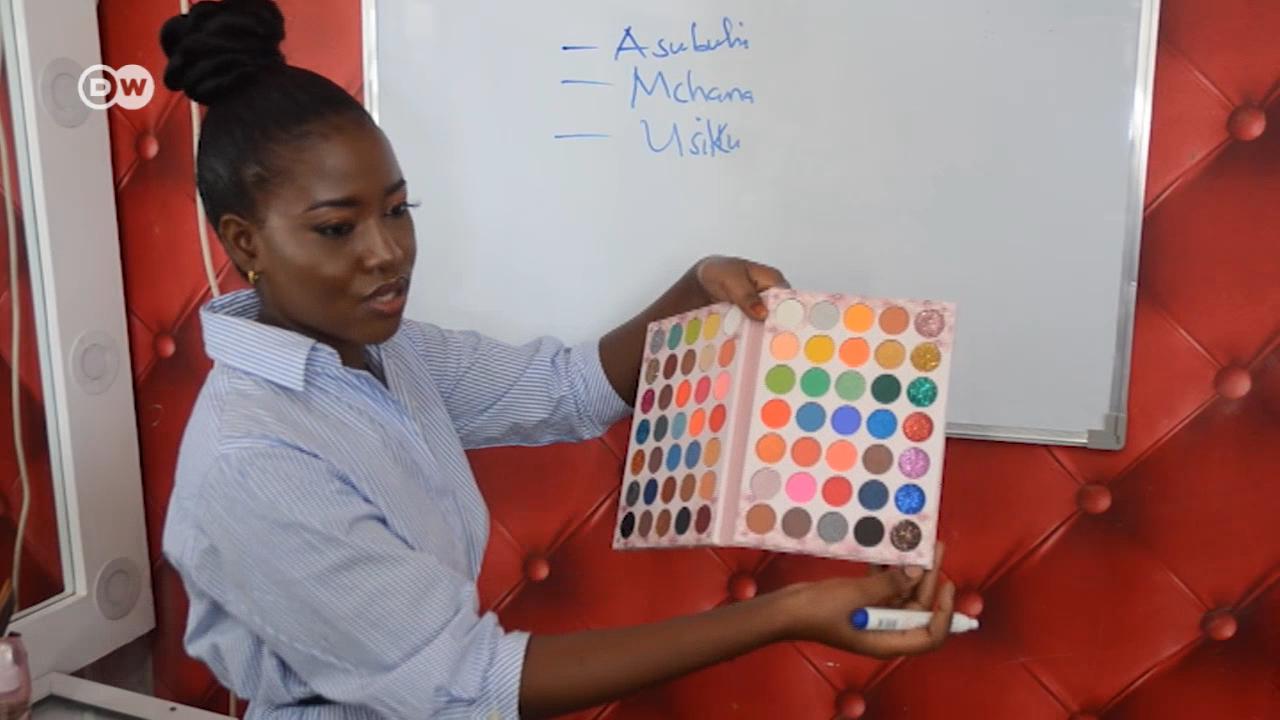 Young Tanzanian Farida Othman teaches dozens of girls how to make a living in the beauty and fashion industry.