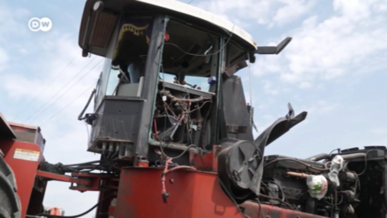 Landmines, blocked ports hinder Ukraine farmers