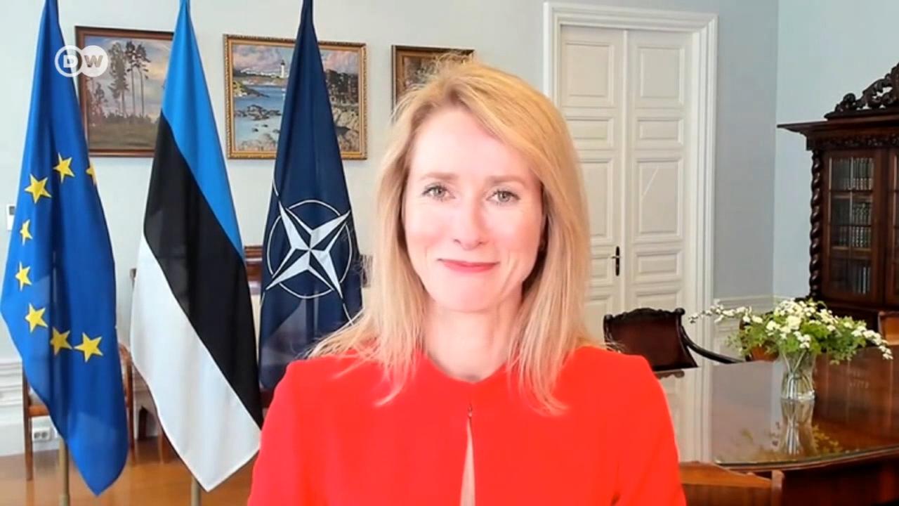 DW exclusive interview with Estonian Prime Minister Kaja Kallas.