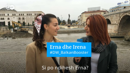 Irena mirëpret Ernën në Shkup në javën e tyre të parë në #DW_BalkanBooster
