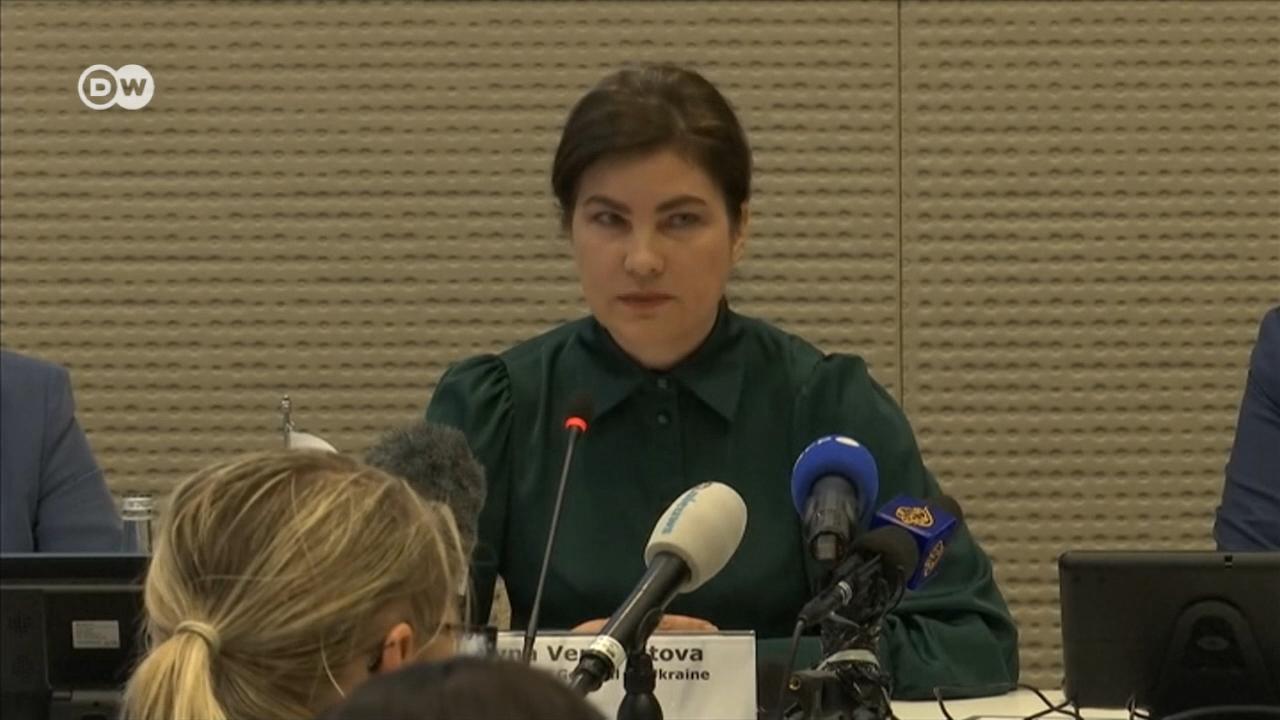 Momentan ermitteln wir in fast 15.000 Fällen, so die ukrainische Generalstaatsanwältin in Den Haag.