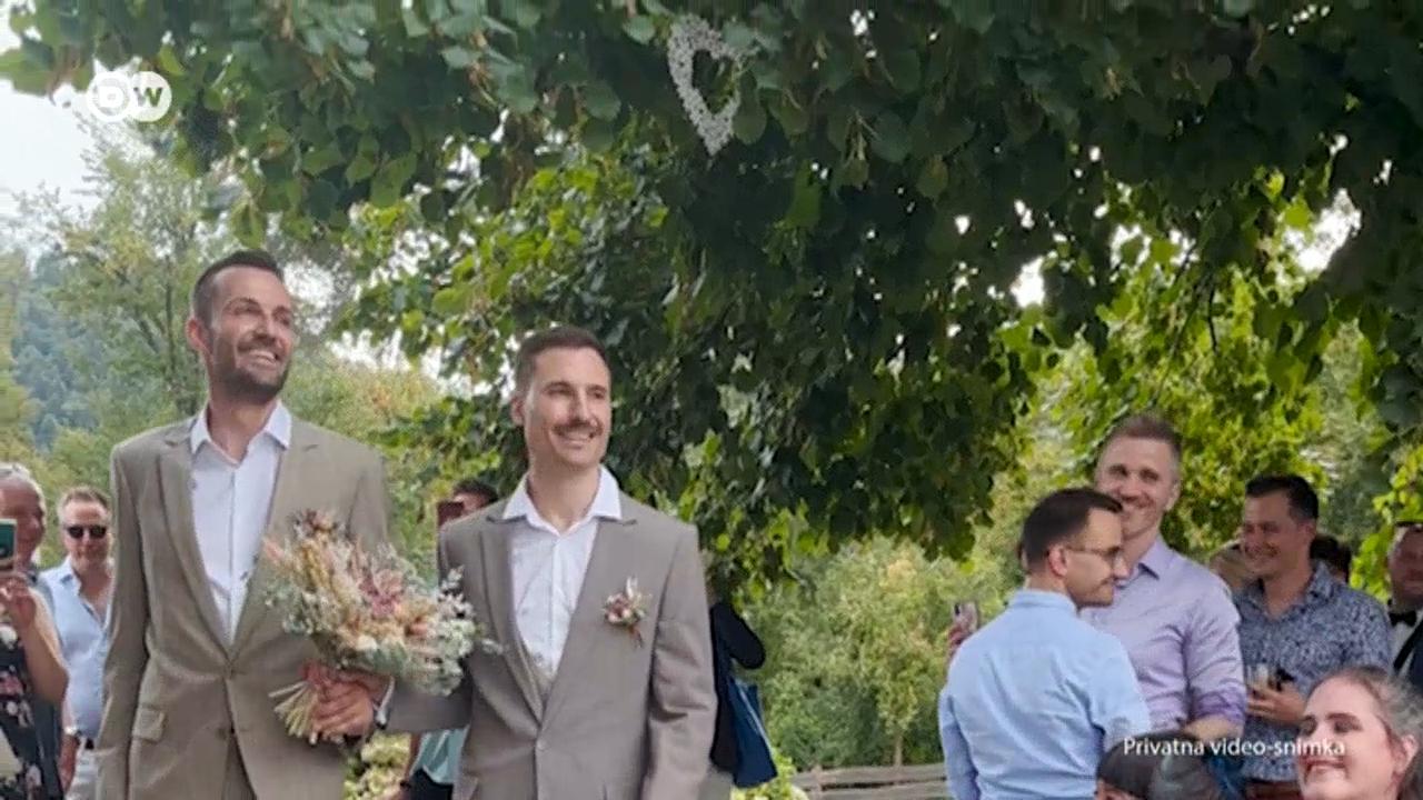 Lovro i Tilen - legalno vjenčani u Sloveniji