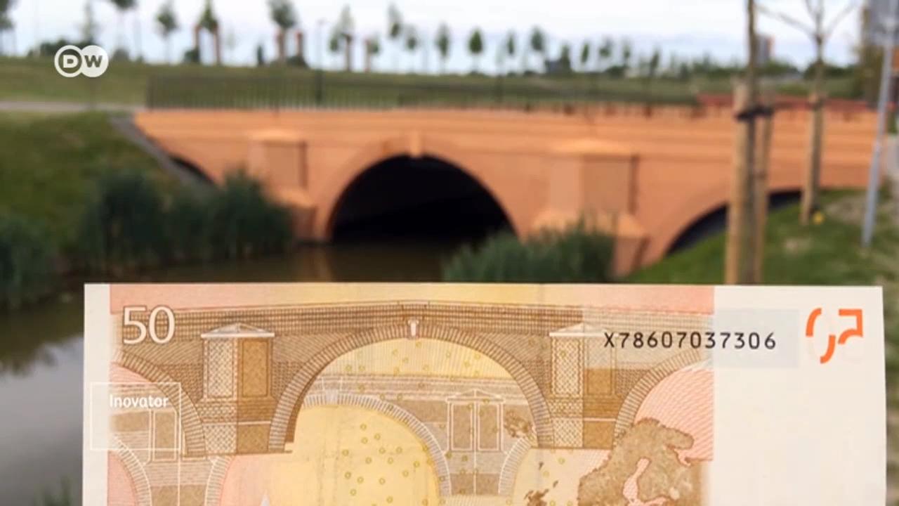 Jembatan pada mata uang Euro hanya khayalan. Tapi bisa dijadikan jembatan betulan.