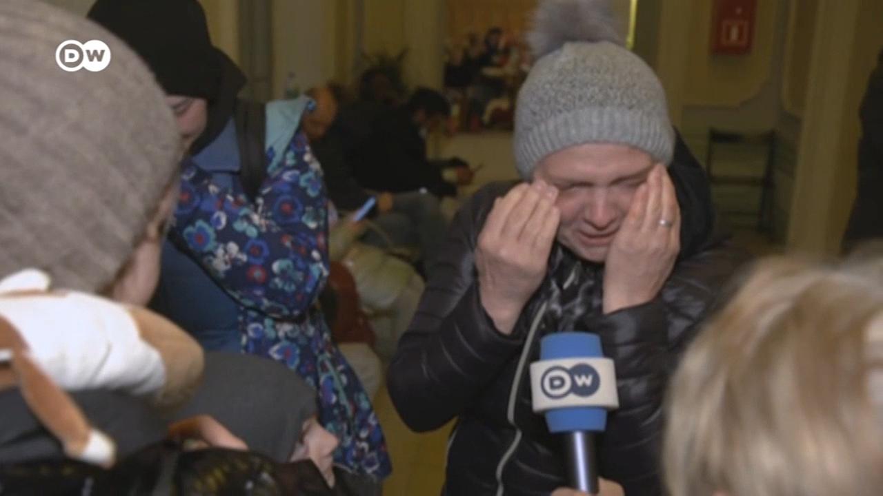 Dzieci uciekają przed wojną