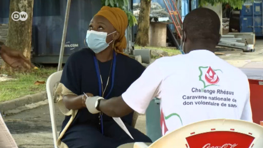 A Costa do Marfim regista queda nas doações de sangue desde o começo da pandemia. Uma campanha tenta mudar a situação.