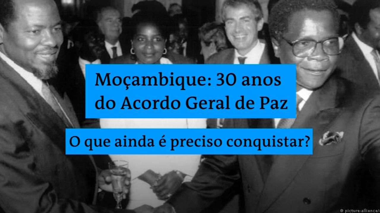 Moçambique celebra 30 anos do Acordo Geral de Paz assinado em Roma, que pôs fim à guerra civil que durou 16 anos.