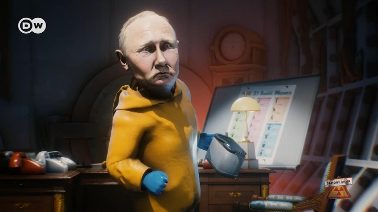 Путин поет песню о начавшейся в России вакцинации от коронавируса. 