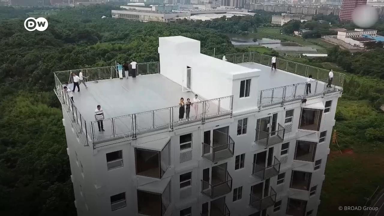 У Китаї будують житлові будинки, як конструктор. Дивіться, як це відбувається! 