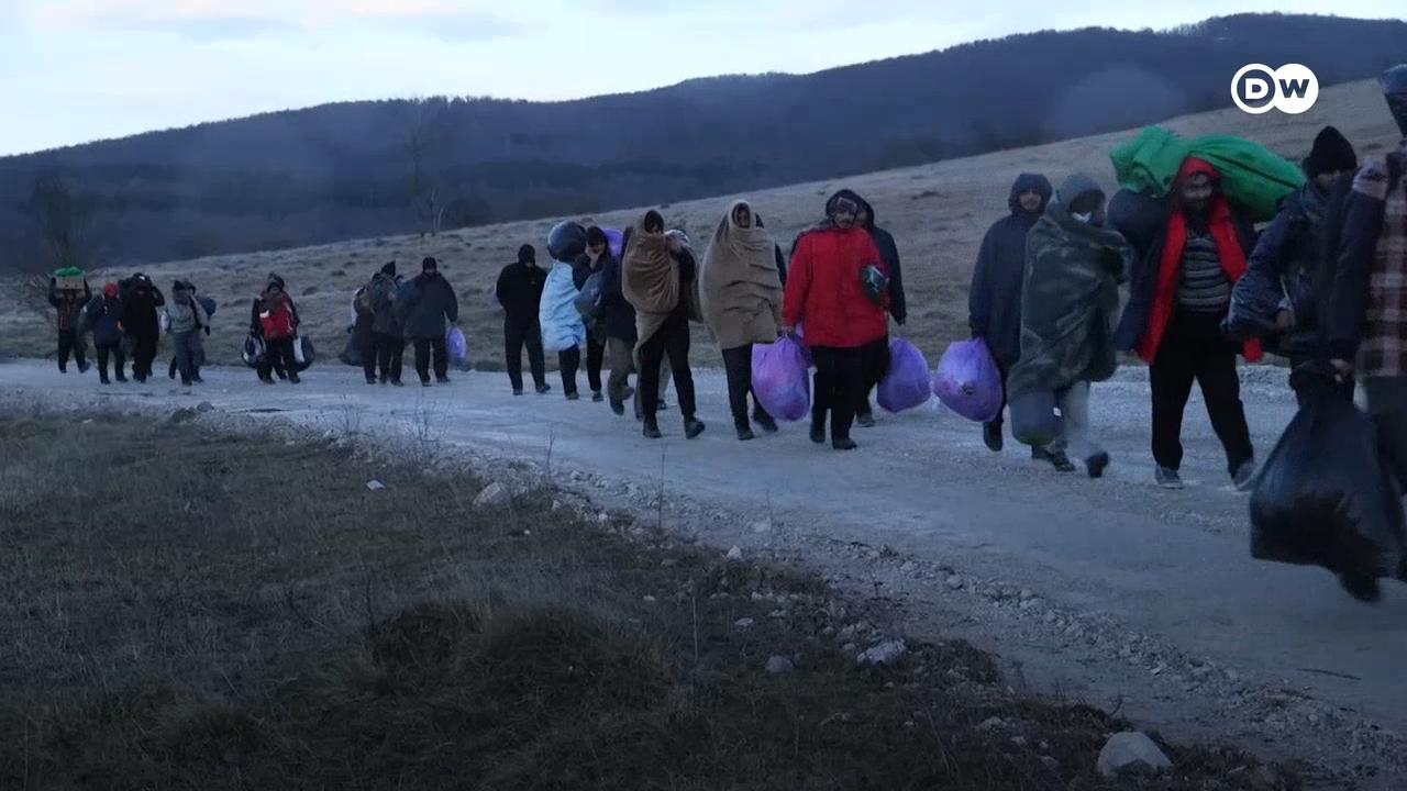 بوسنیا: پاکستانیوں سمیت سینکڑوں تارکین وطن در بدر
