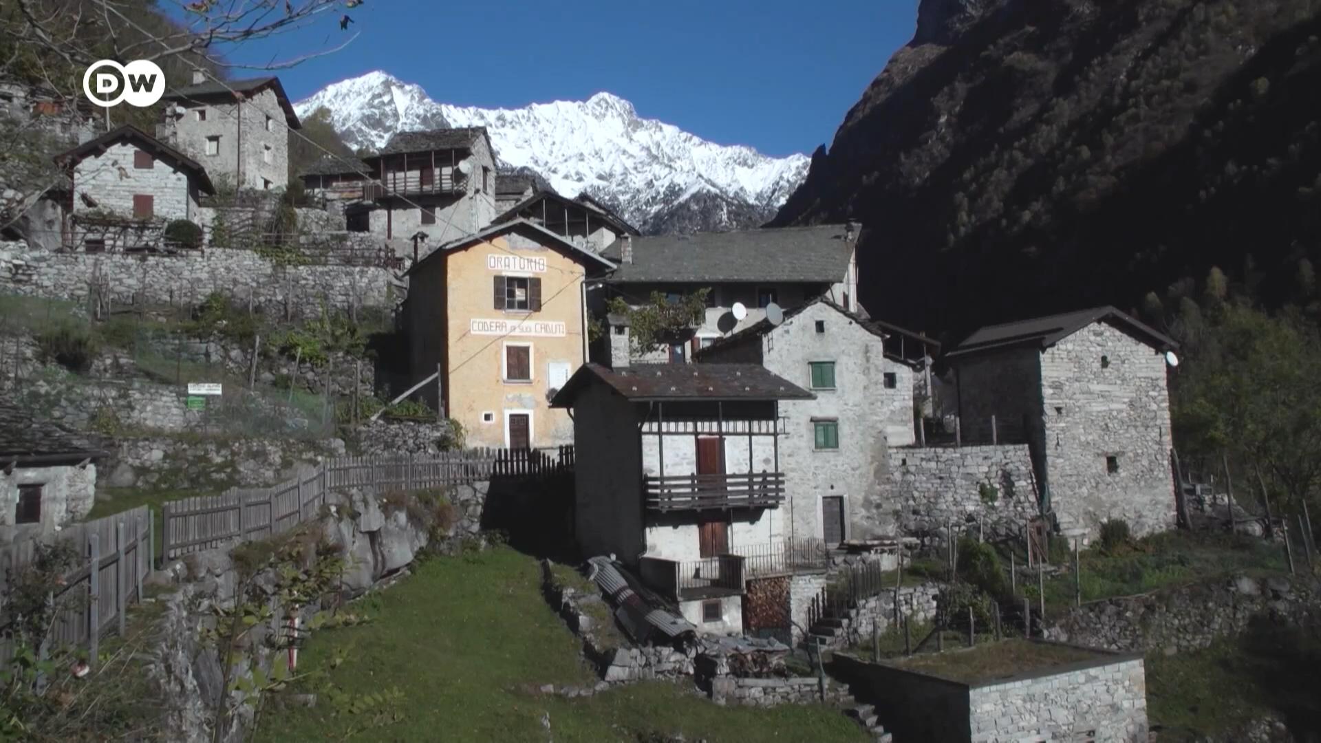 位于意大利阿尔卑斯山脉的一个与世隔绝的小村Codera只有9位村民。沒有公路通往这个村庄，想要进村先要攀爬2600级台阶。
