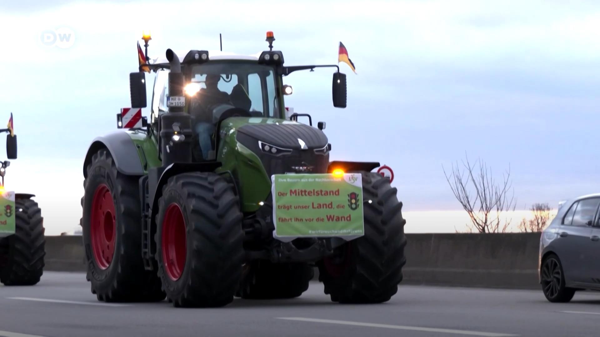 事实核查：德国农民抗议活动中的虚假画面